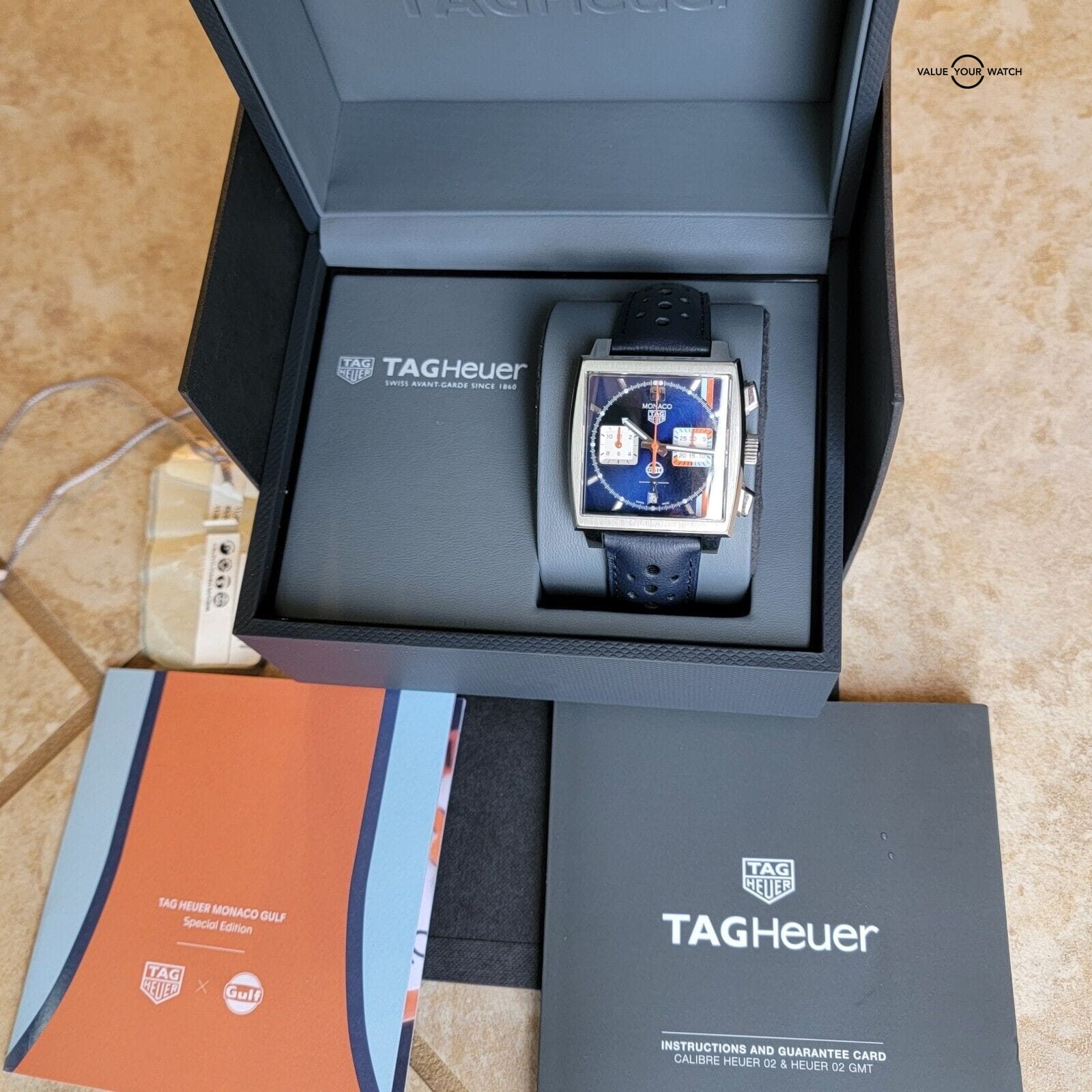 TAG Heuer Monaco Blue Men's Watch - CBL2115.FC6494 - Image 6