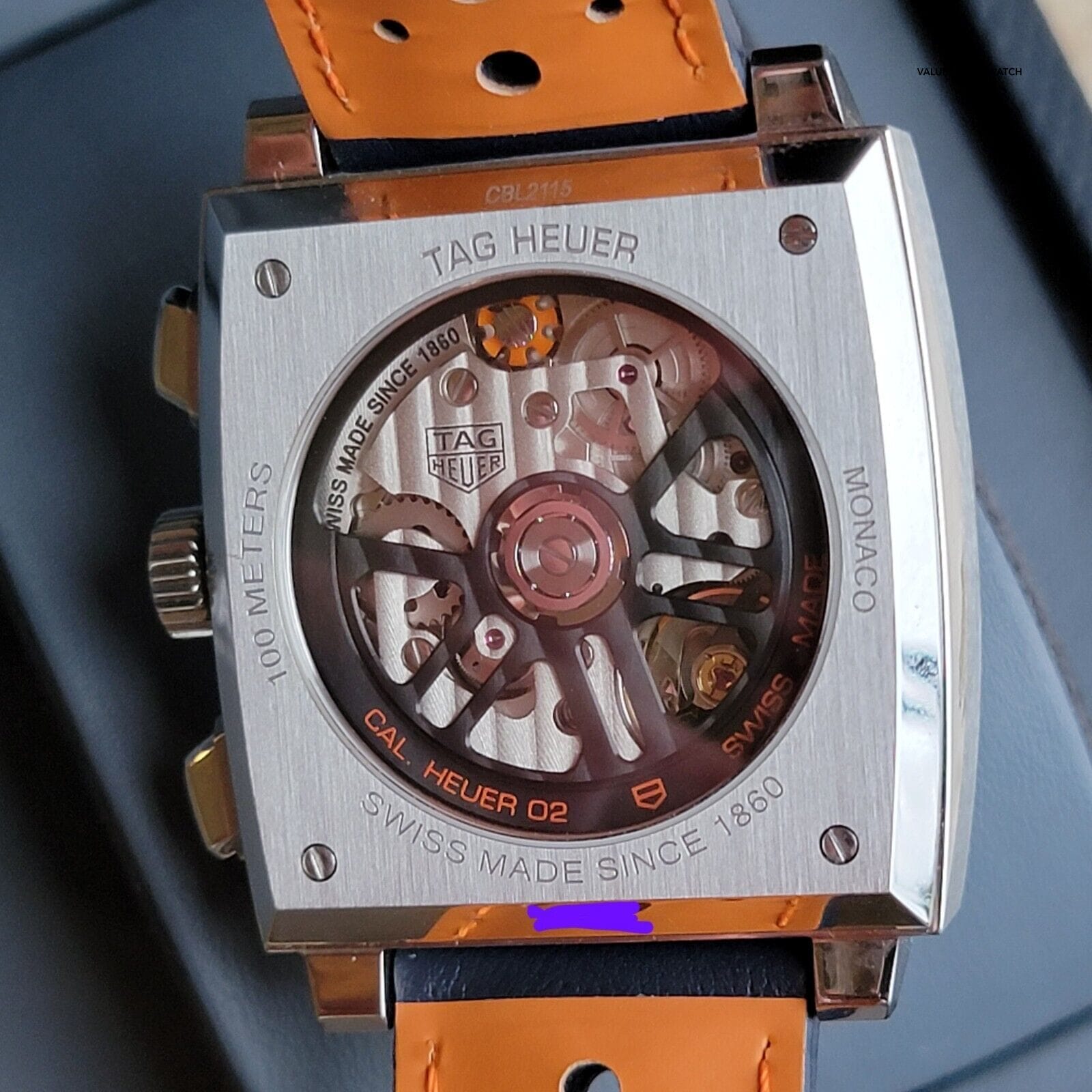 TAG Heuer Monaco Blue Men's Watch - CBL2115.FC6494 - Image 8