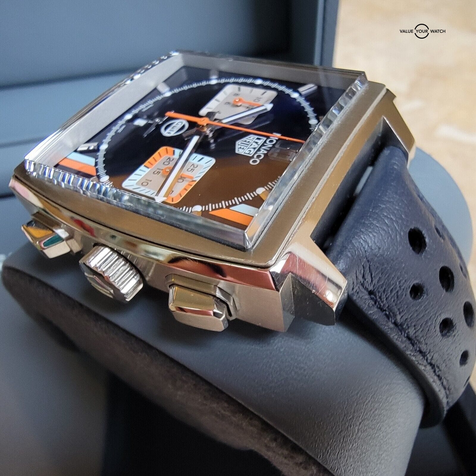 TAG Heuer Monaco Blue Men's Watch - CBL2115.FC6494 - Image 11