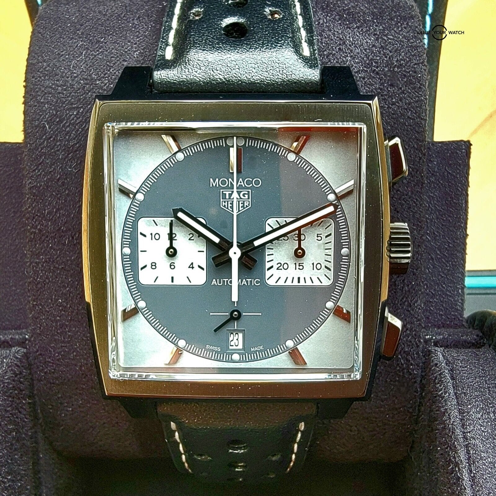 TAG Heuer MONACO Night Driver Limited Edition, Titanium DLC! Outstanding Lume!