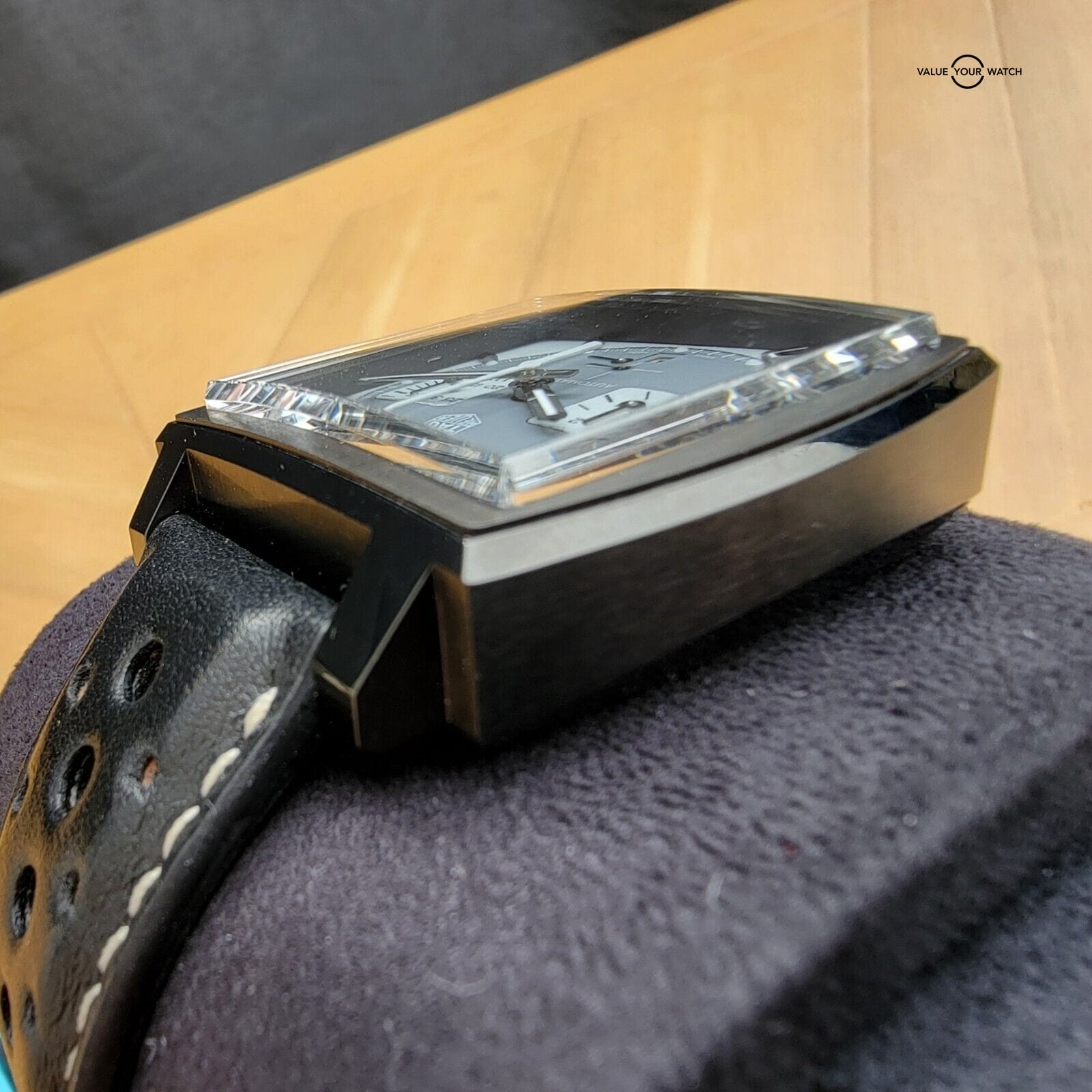 TAG Heuer MONACO Night Driver Limited Edition, Titanium DLC! Outstanding Lume! - Image 7