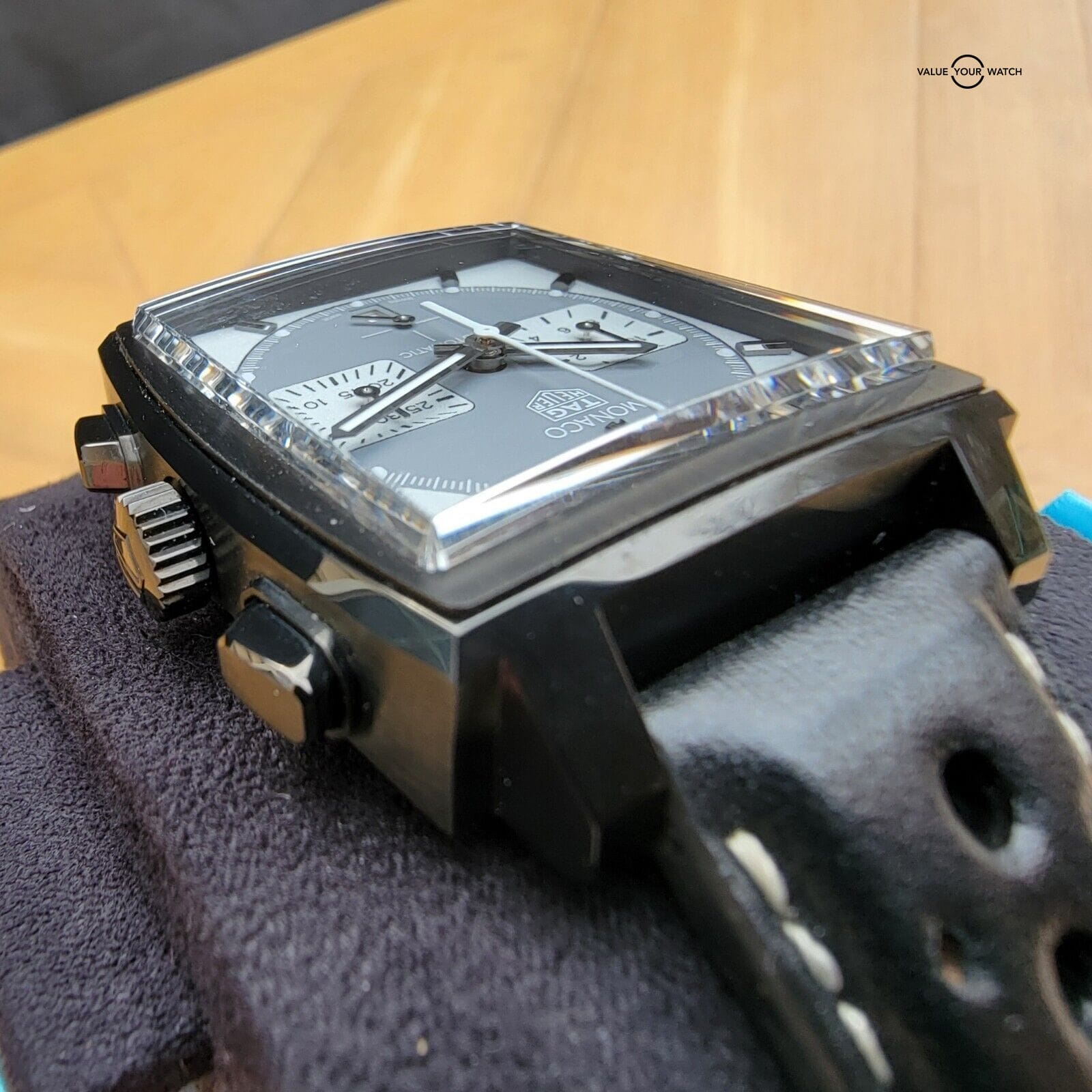 TAG Heuer MONACO Night Driver Limited Edition, Titanium DLC! Outstanding Lume! - Image 8