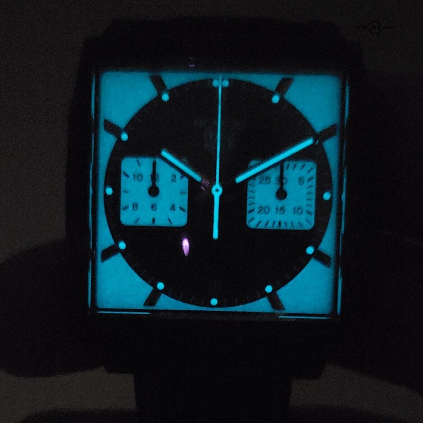 TAG Heuer MONACO Night Driver Limited Edition, Titanium DLC! Outstanding Lume! - Image 10