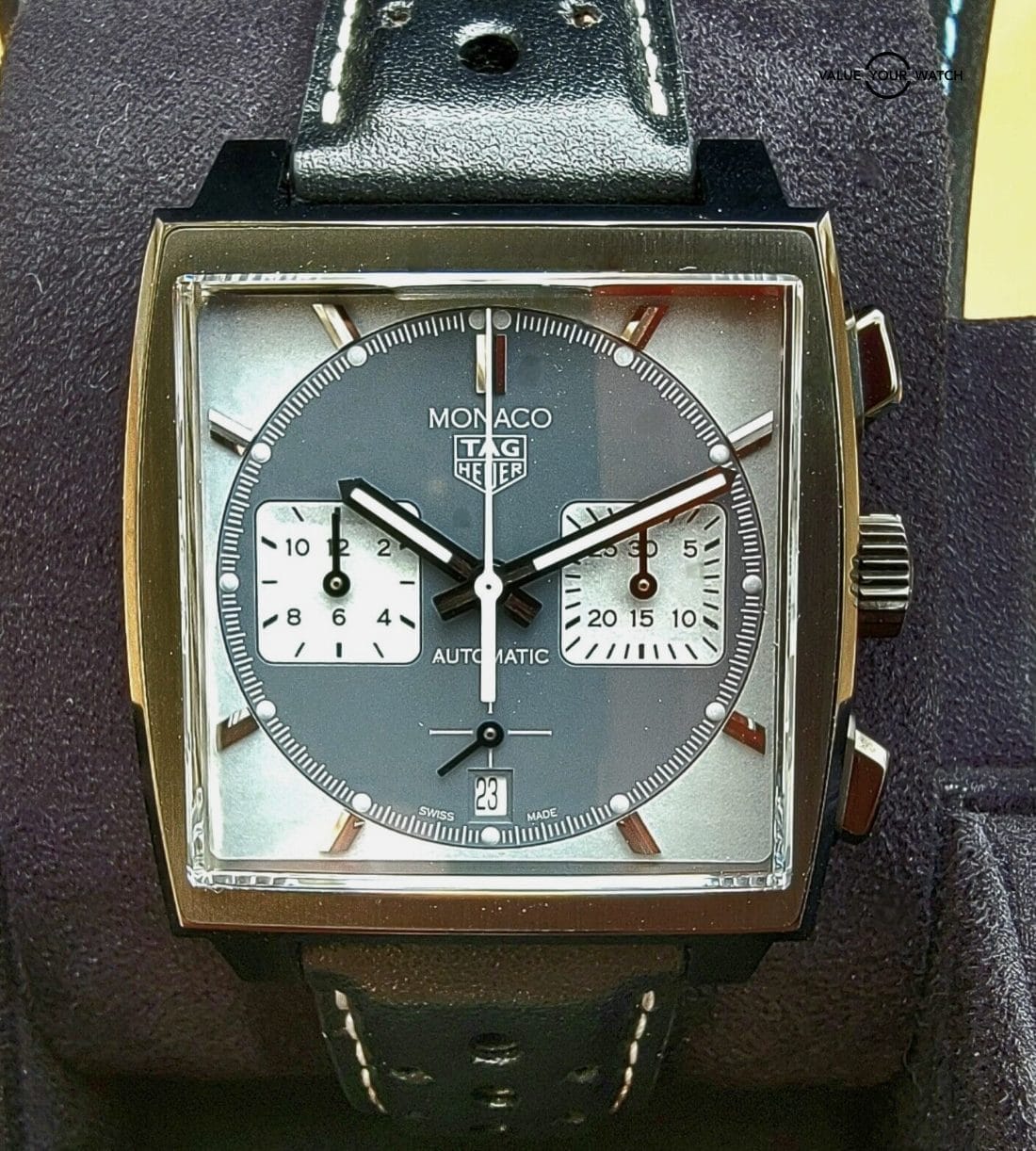 TAG Heuer MONACO Night Driver Limited Edition, Titanium DLC! Outstanding Lume! - Image 11