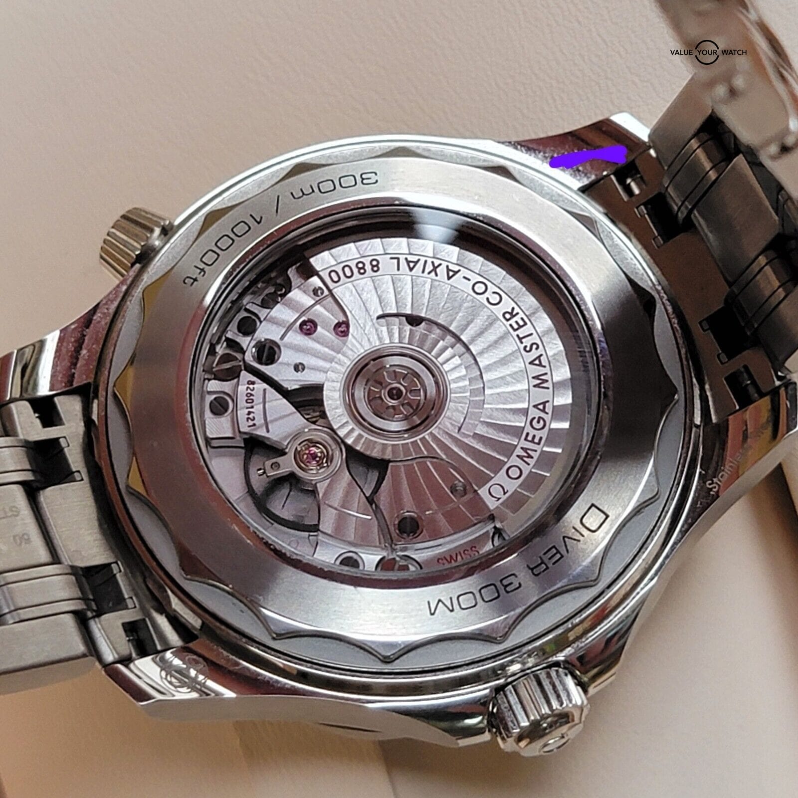 OMEGA Seamaster Ceramic 300m Grey and Blue ref: 210.30.42.20.06.001 - Image 6