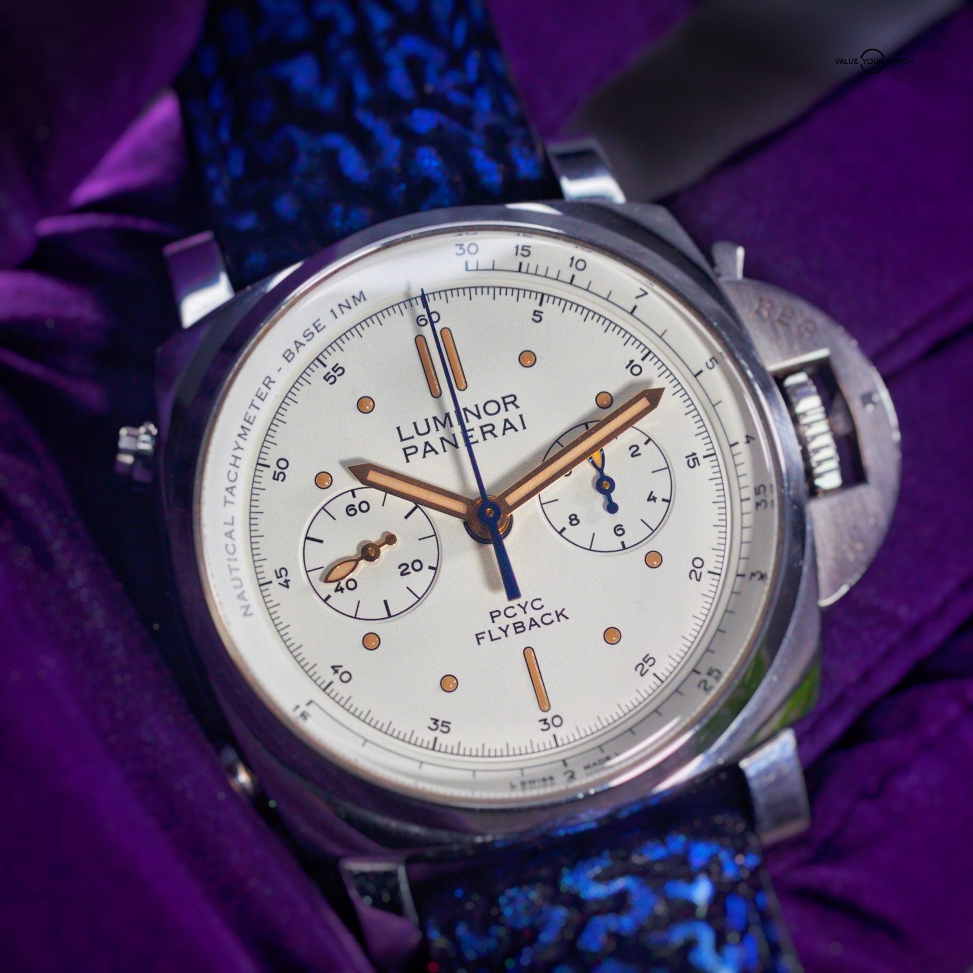 Panerai Luminor 1950 3 Days Flyback Chrono Yachts Challenge 44 PCYC Ivory Dial PAM654 PAM00654 - Image 5