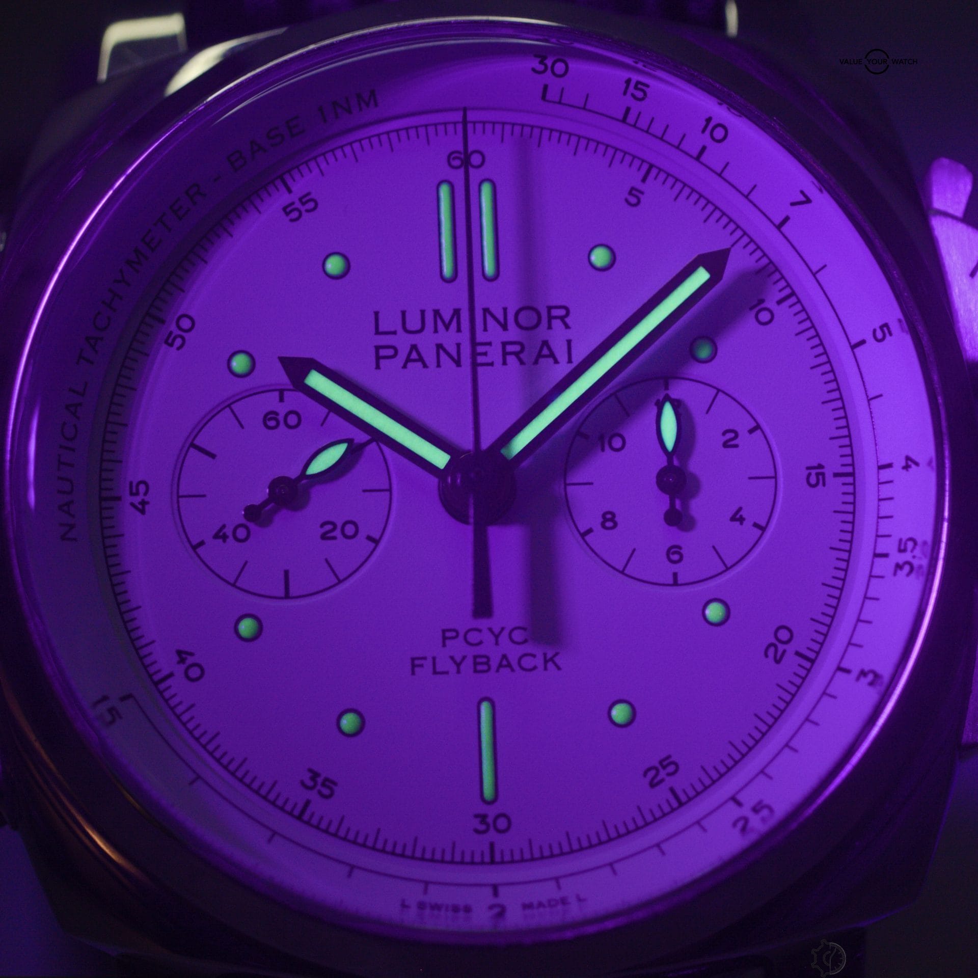 Panerai Luminor 1950 3 Days Flyback Chrono Yachts Challenge 44 PCYC Ivory Dial PAM654 PAM00654 - Image 12