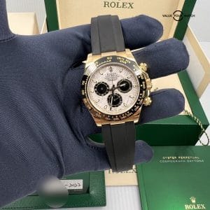 Rolex Mint White Tag Late 2022 Meteorite Dial 18k Yellow Gold Oysterflex Daytona