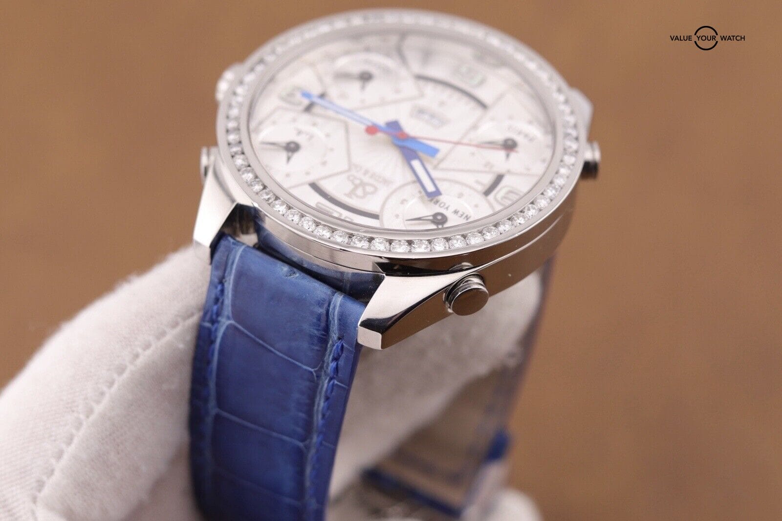 Jacob & Co 5 Time Zone Diamond Stainless Steel Watch - J&Co Appraisal Included - Image 16