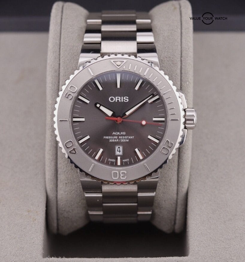 Oris Aquis Relief Gray Men's Watch - 01 733 7730 4153-07 8 24 05PEB