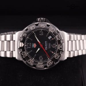 Tag Heuer WAC1110-0 41mm Formula 1 Professional 200M Black Dial Watch Steel