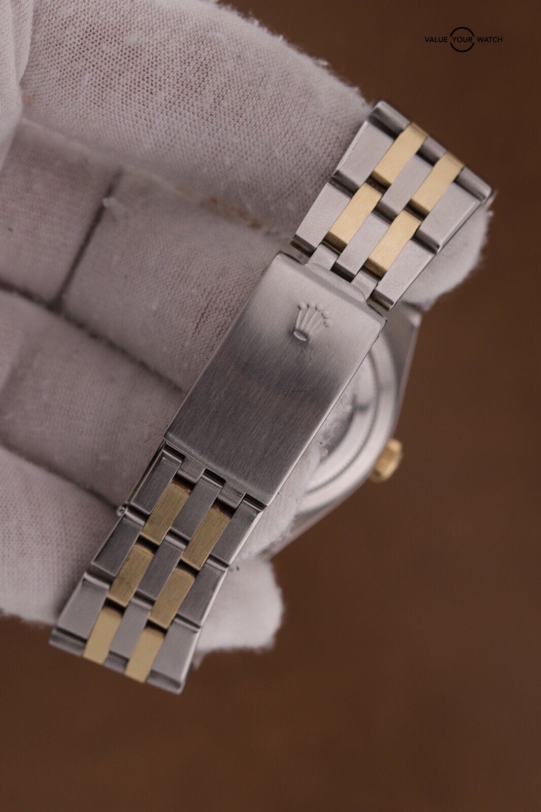 Rolex Datejust Oysterquartz 17013 Gold Champagne Dial 36mm 18k Men's Watch - Image 13