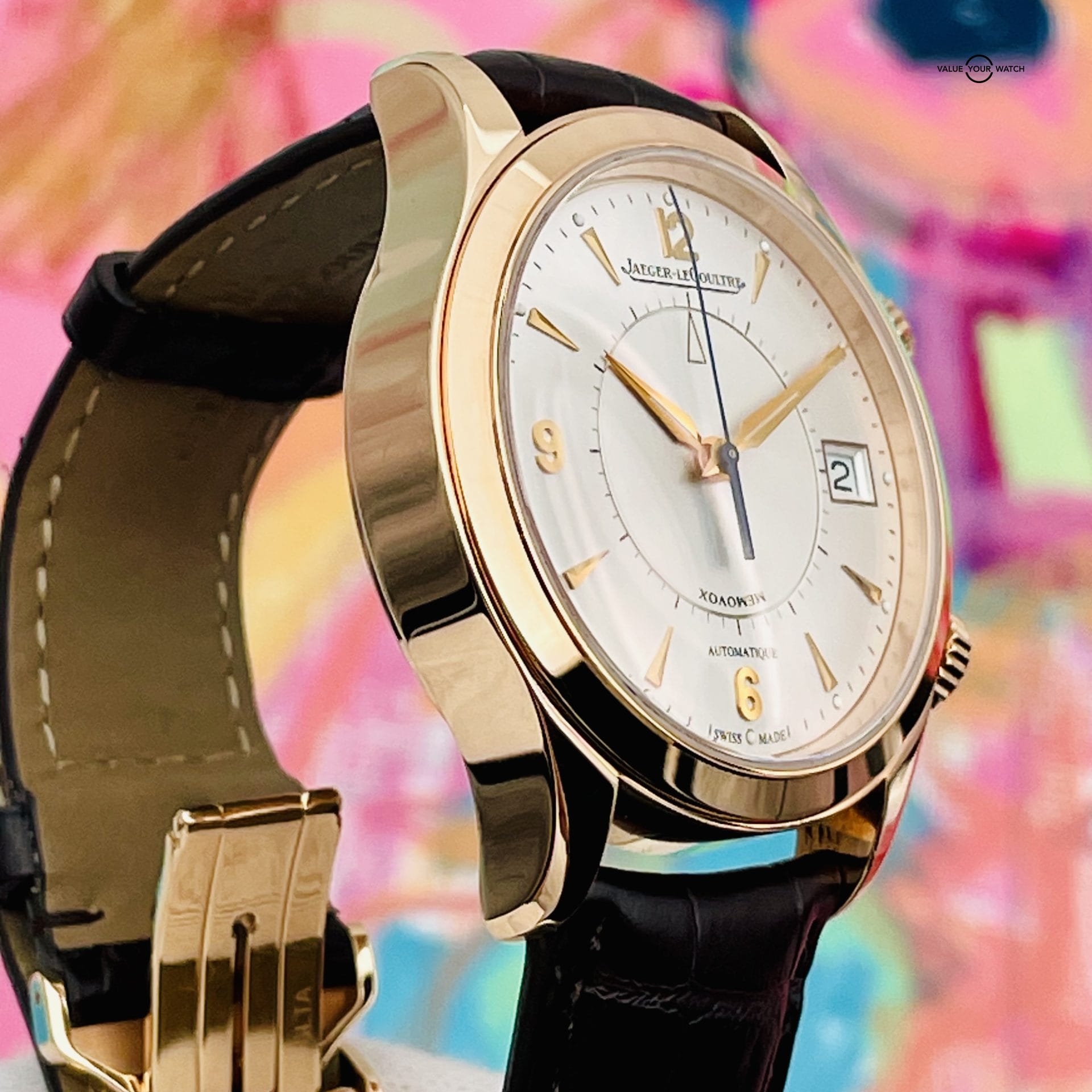 Jaeger Lecoultre Master Memovox Alarm Rose Gold ref. Q1412430