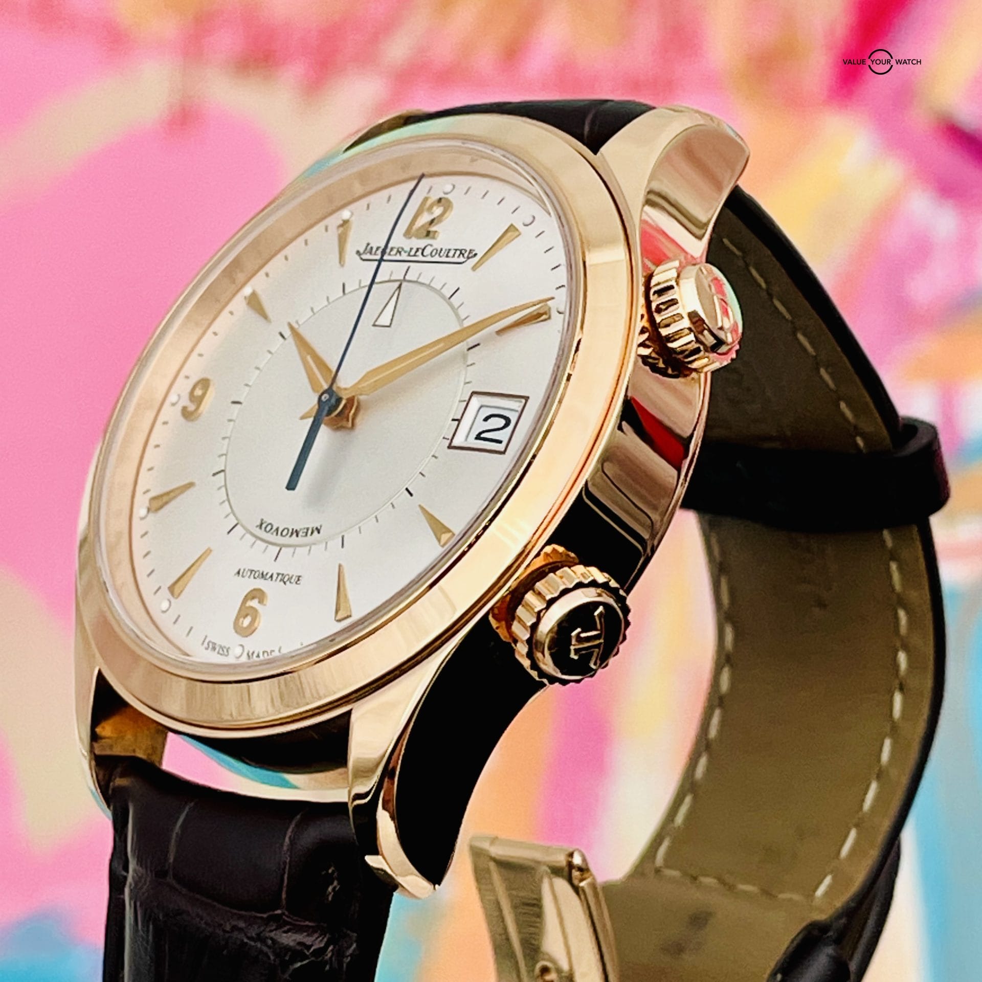 Jaeger Lecoultre Master Memovox Alarm Rose Gold ref. Q1412430