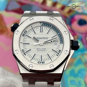 Audemars Piguet Royal Oak Offshore Diver White/blue 15710ST.OO.A010CA.01