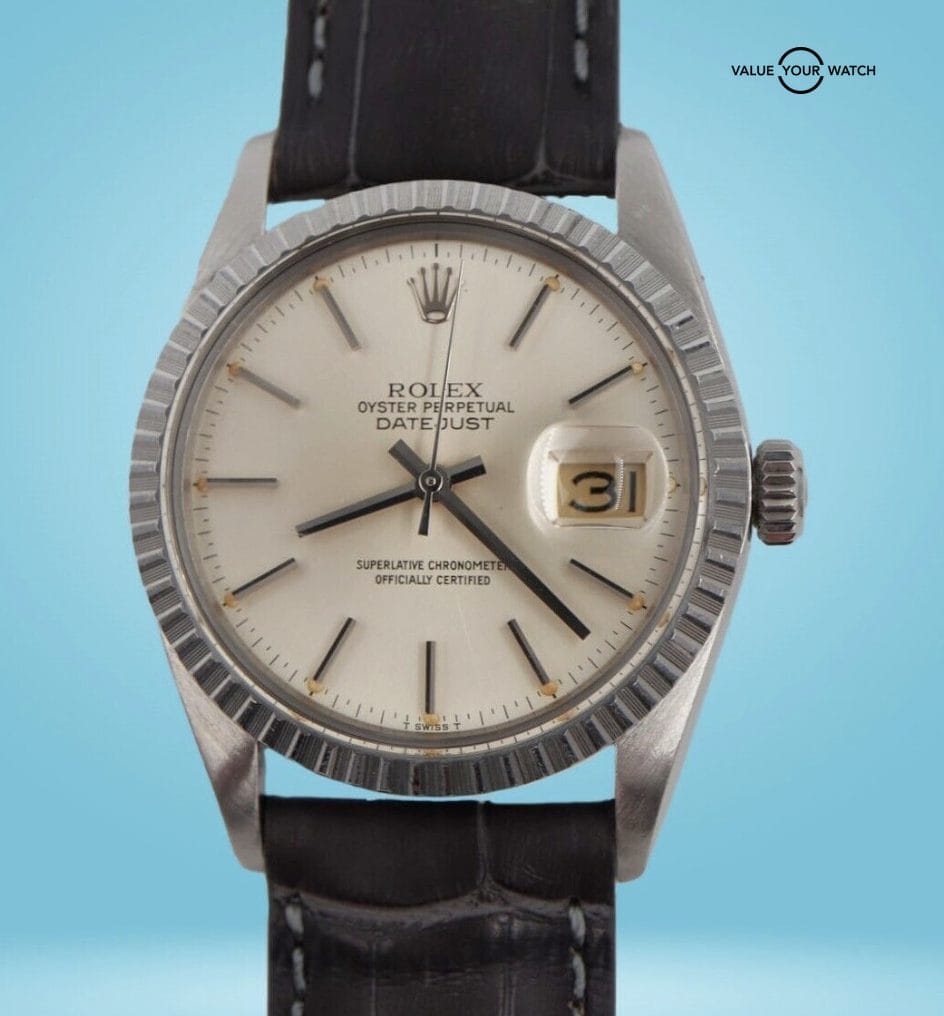 Rolex Datejust 16030 Silver Dial Stainless Steel Engine Turned Bezel! - Image 8