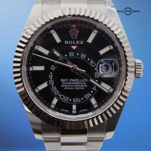 Rolex Sky-Dweller 42mm 326934 Black Dial Stainless Steel Boxes/Papers!