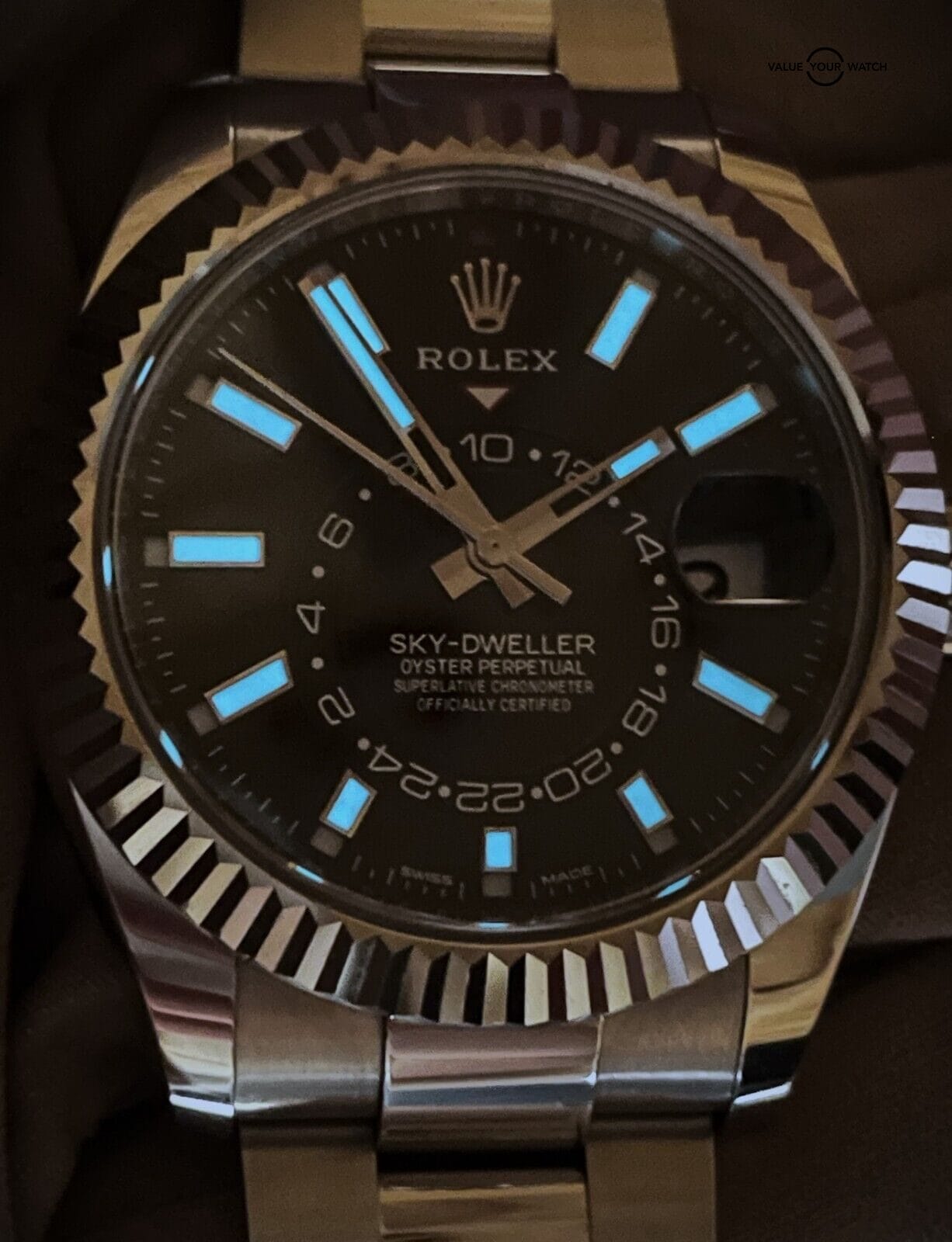 Rolex Sky-Dweller 42mm 326934 Black Dial Stainless Steel Boxes/Papers! - Image 16