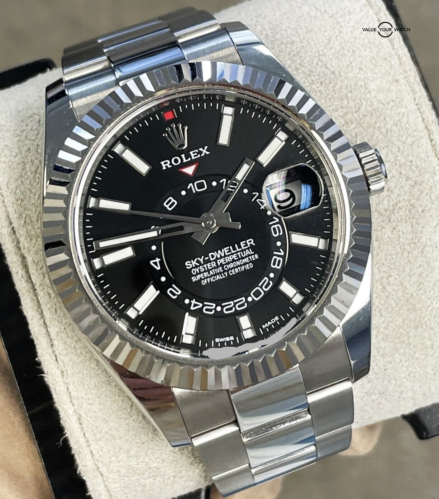 Rolex Sky-Dweller 42mm 326934 Black Dial Stainless Steel Boxes/Papers! - Image 8