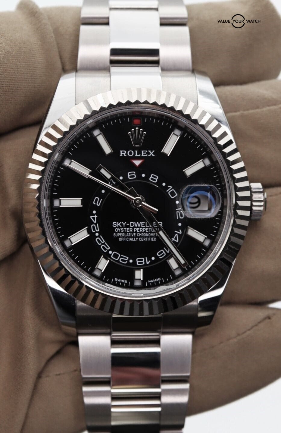 Rolex Sky-Dweller 42mm 326934 Black Dial Stainless Steel Boxes/Papers! - Image 6