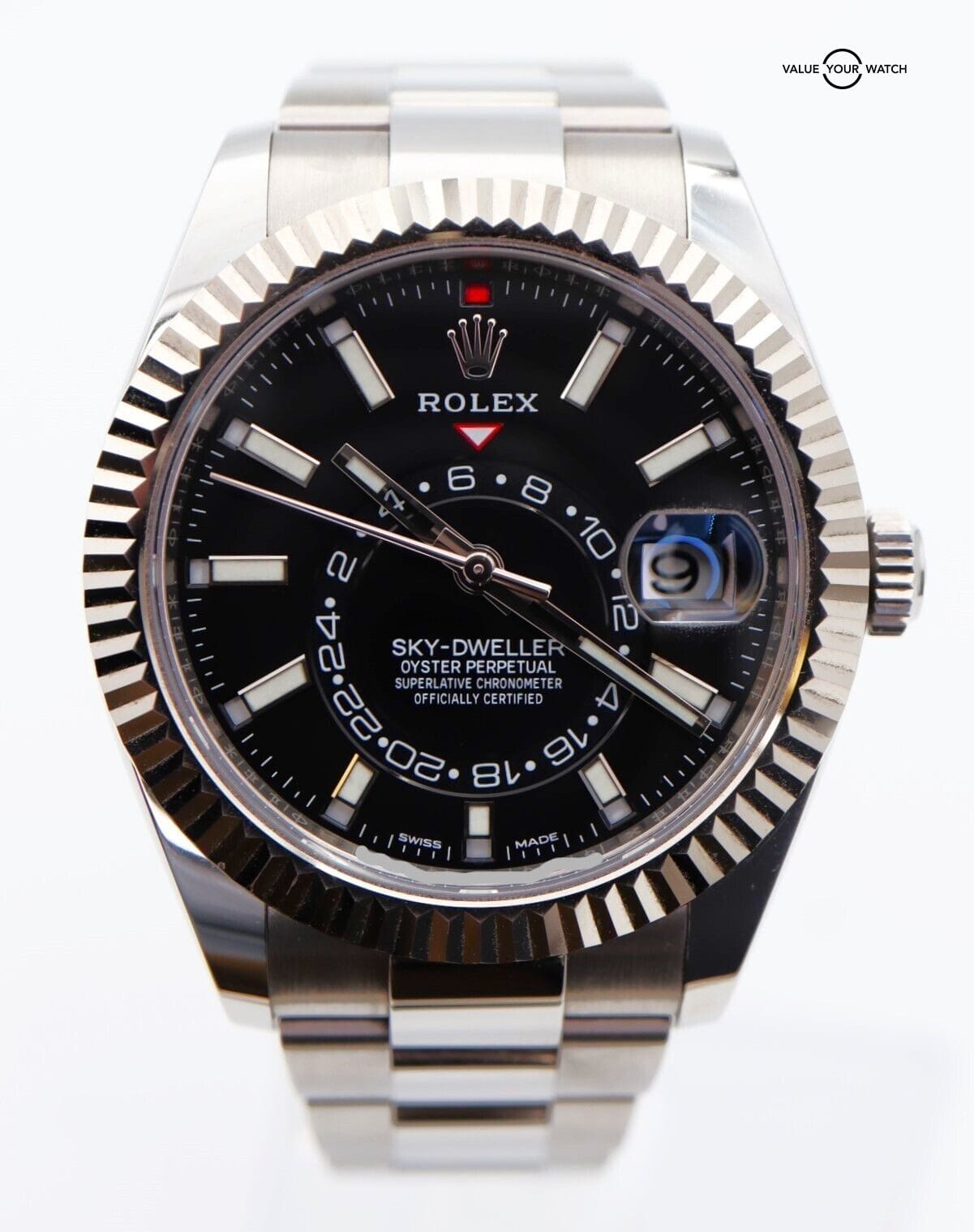 Rolex Sky-Dweller 42mm 326934 Black Dial Stainless Steel Boxes/Papers! - Image 5