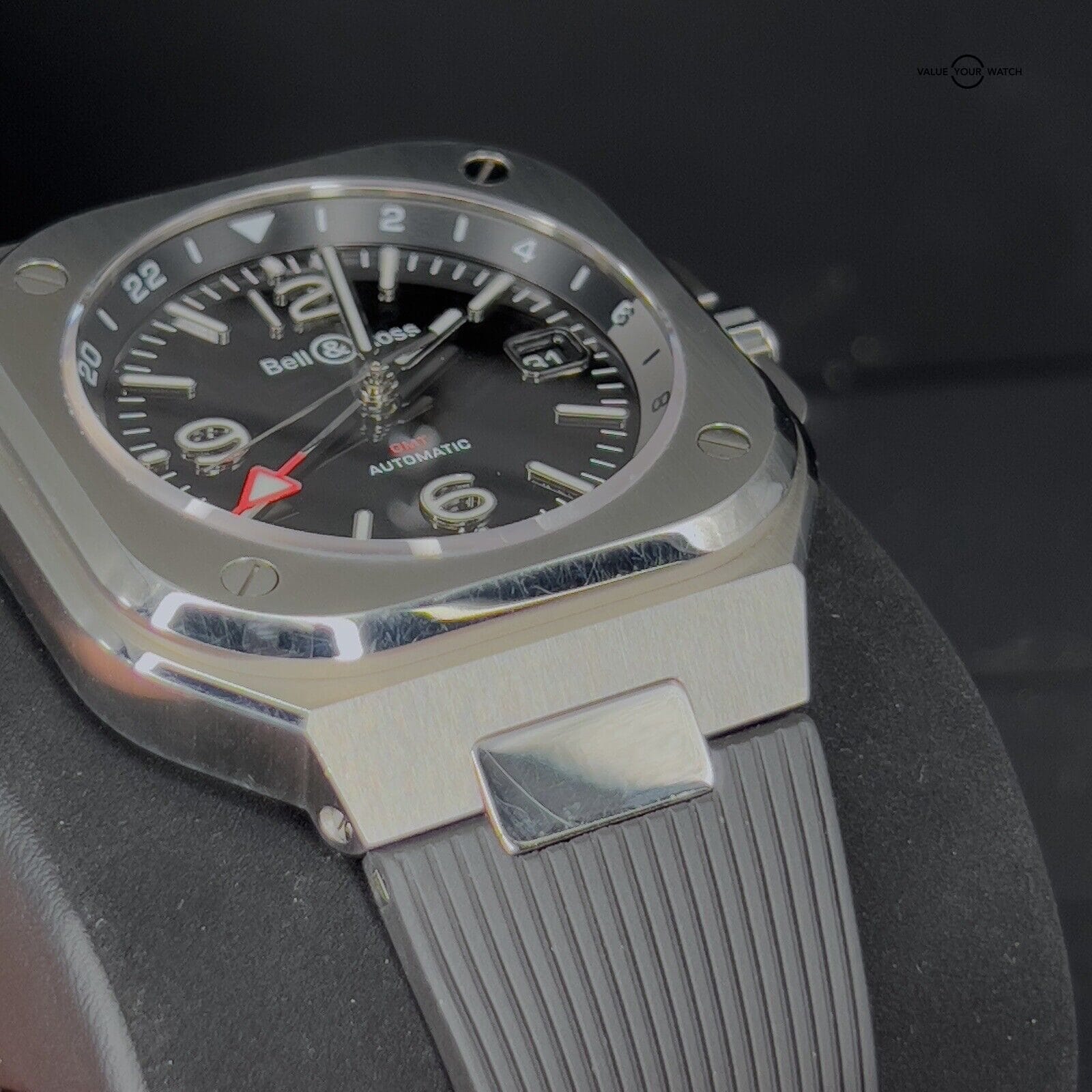 Bell & Ross BR05 GMT Black Dial Orange accent 41mm Box & Papers BR05G-BL-ST/SRB - Image 4