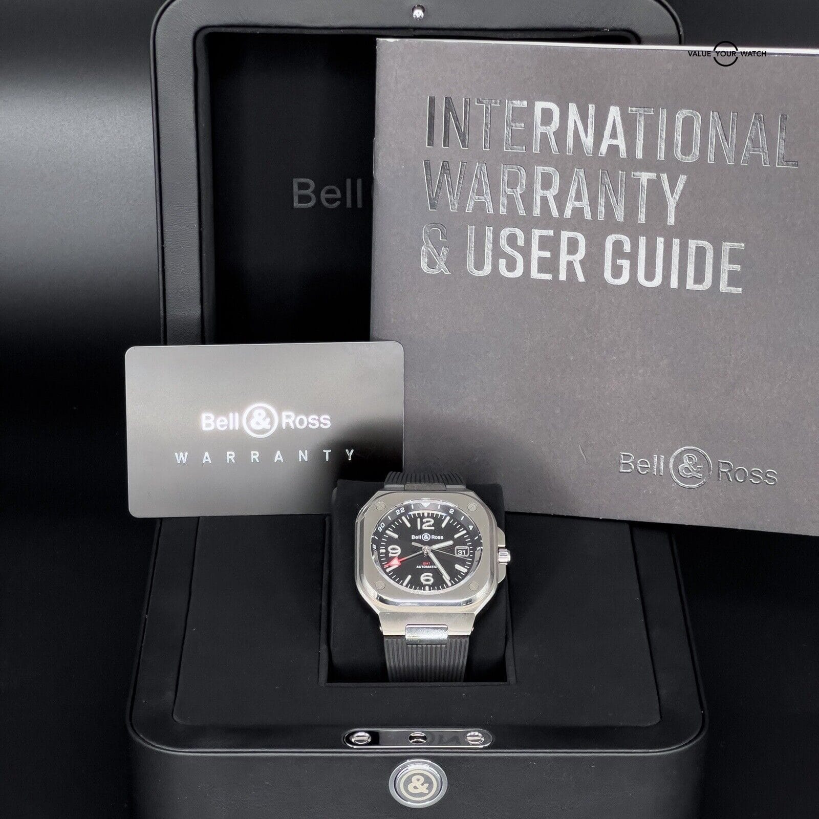 Bell & Ross BR05 GMT Black Dial Orange accent 41mm Box & Papers BR05G-BL-ST/SRB - Image 5