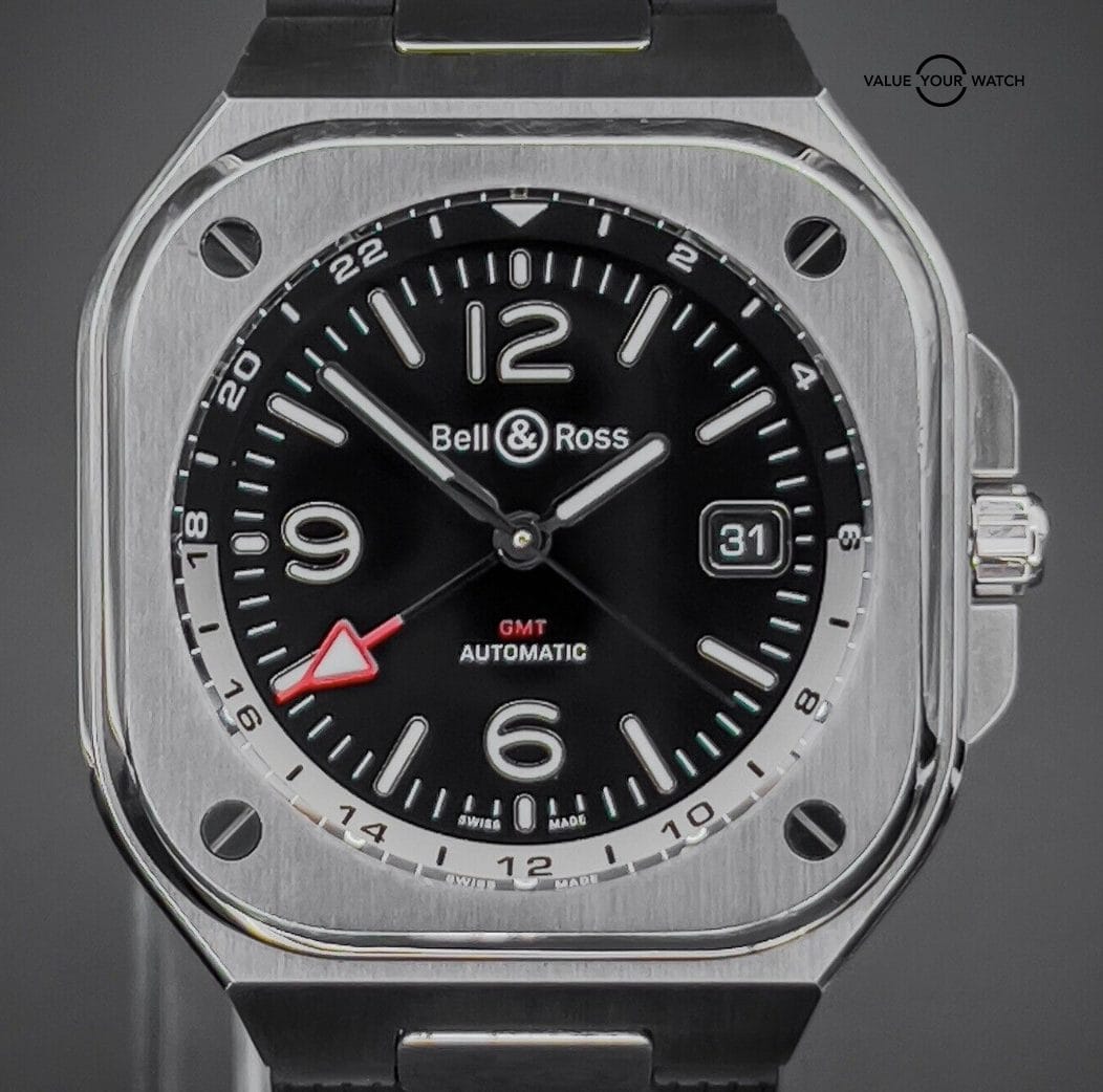 Bell & Ross BR05 GMT Black Dial Orange accent 41mm Box & Papers BR05G-BL-ST/SRB - Image 7