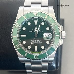 Rolex Submariner HULK Green Ceramic Stainless Steel Oyster 40mm 116610 LV Watch