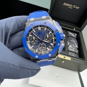 2023 Unworn Blue Black Ceramic Audemars Piguet Royal Oak Offshore 43mm Complete