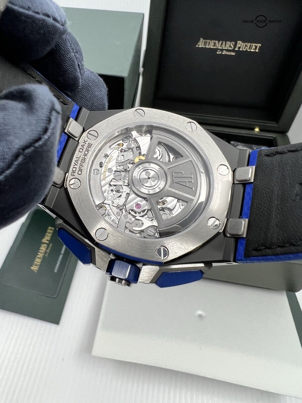 2023 Unworn Blue Black Ceramic Audemars Piguet Royal Oak Offshore 43mm Complete - Image 3