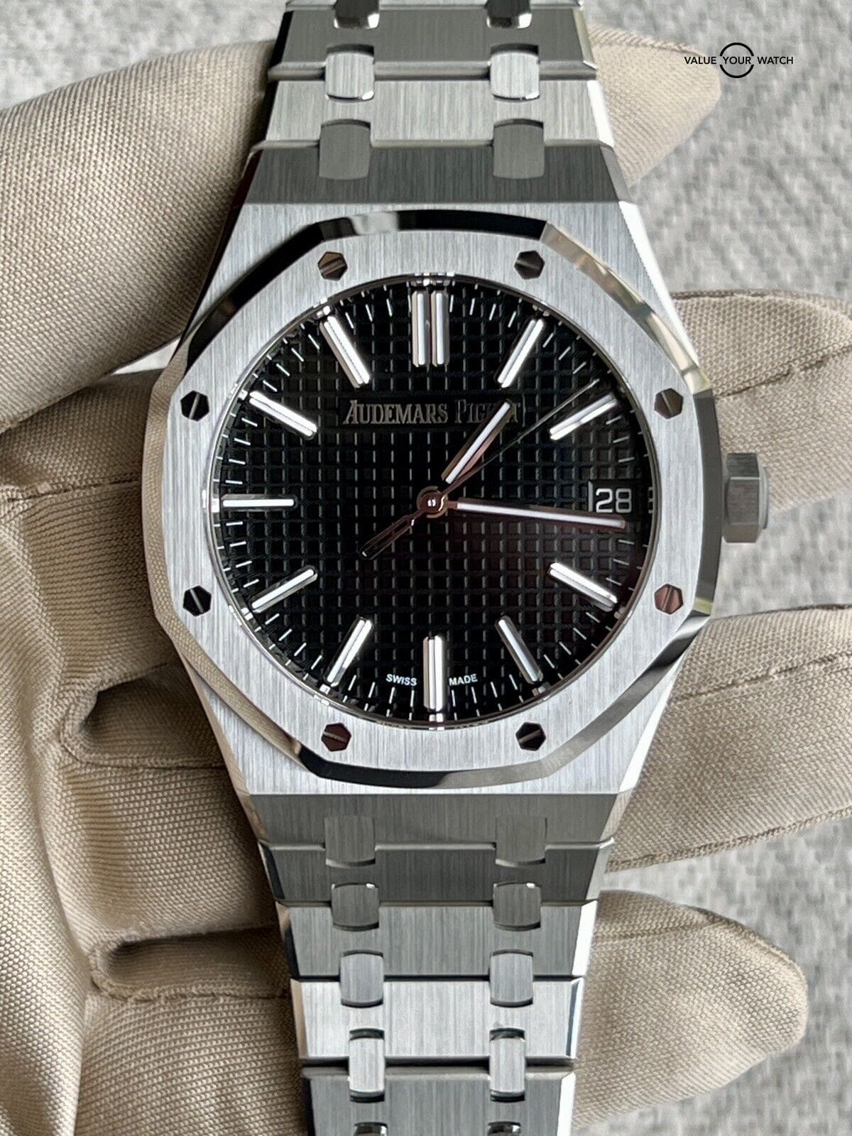 2023 Audemars Piguet Royal Oak Black Dial Brand New Complete - 15510ST