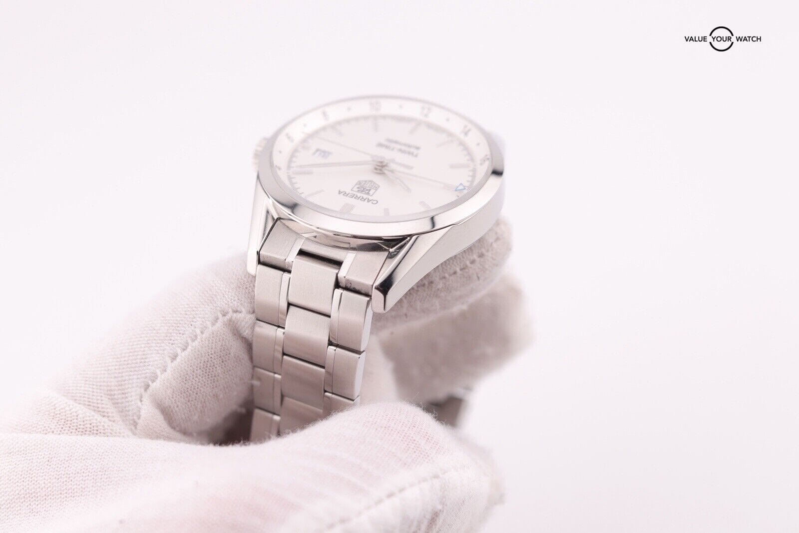 TAG Heuer Carrera Twin-Time GMT White Men's Watch - WV2116-0 - Image 6