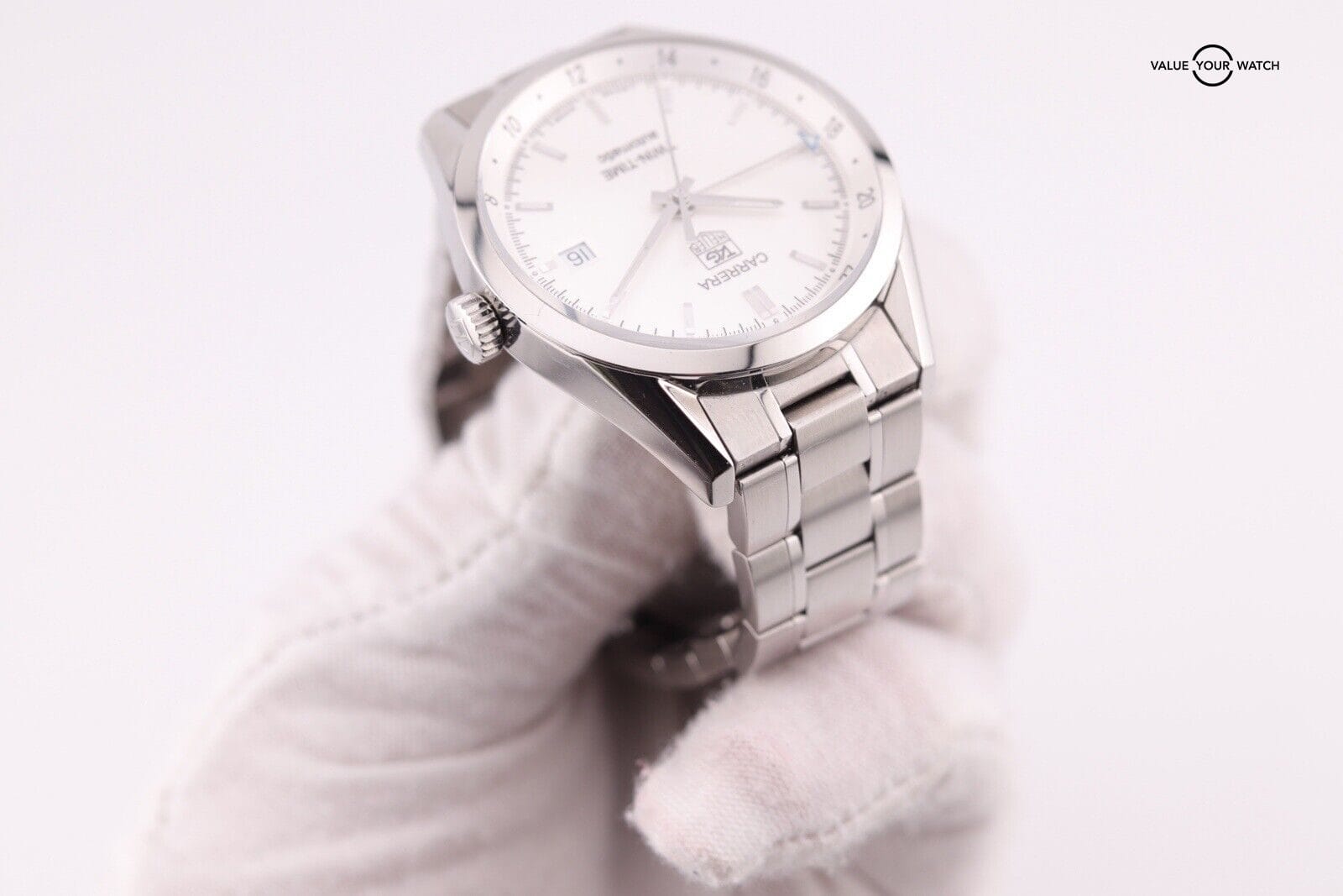 TAG Heuer Carrera Twin-Time GMT White Men's Watch WV2116-0