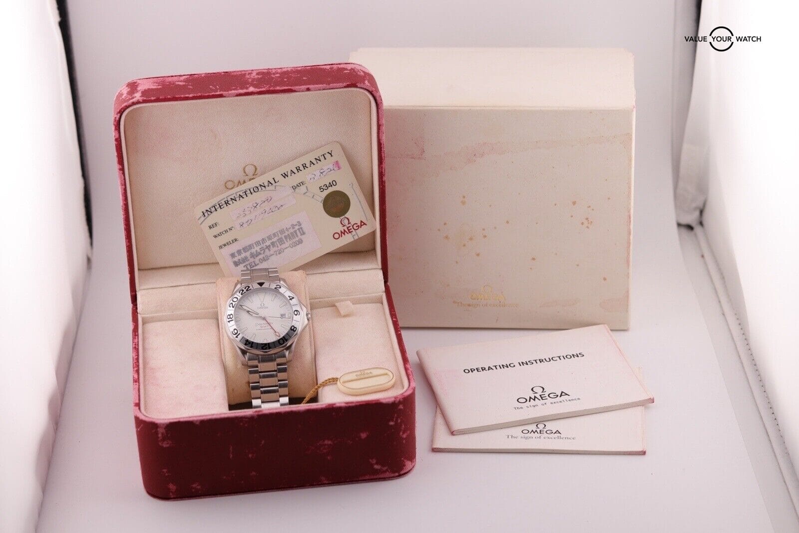 OMEGA Seamaster Pro 300m Diver | Great White |2538.20 | Complete Set - Image 9