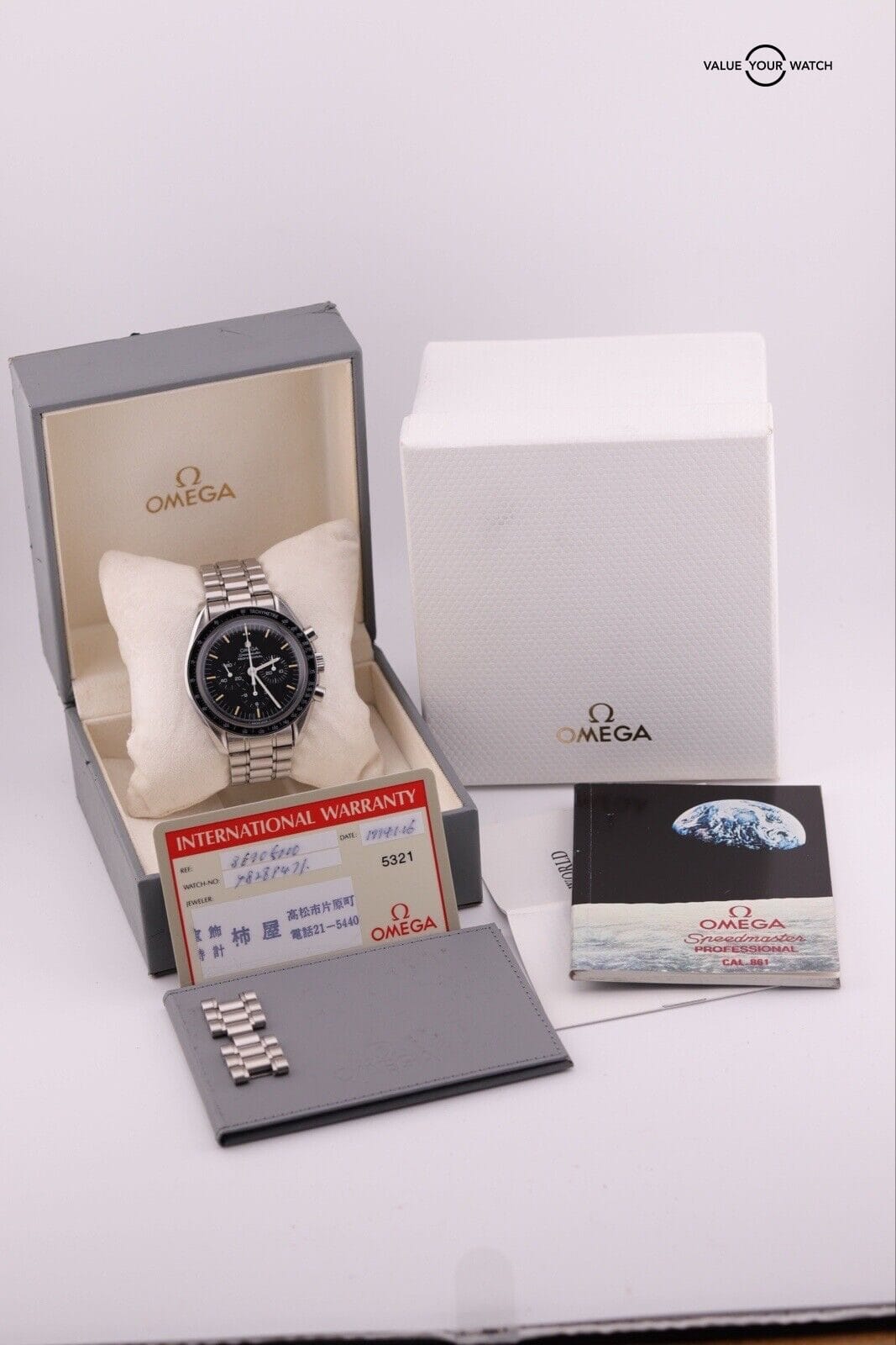 OMEGA Speedmaster Moonwatch Tritium Dial | 3590.50 Cal 861 | Box and Papers - Image 9