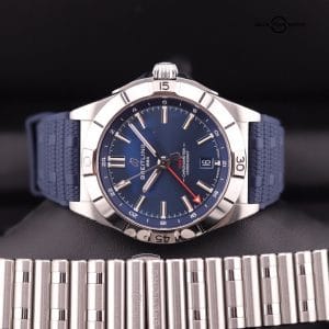 Breitling Chronomat 40 GMT Blue A32398 $5950 Retail