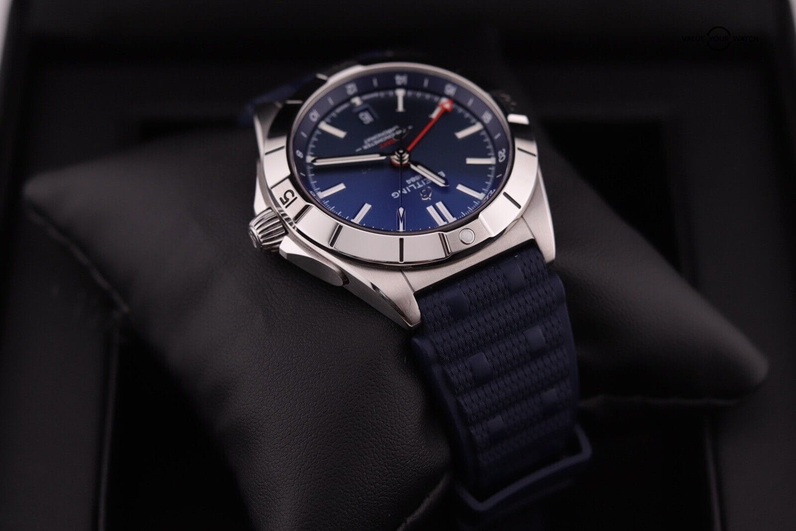 Breitling Chronomat 40 GMT Blue A32398 $5950 Retail - Image 7