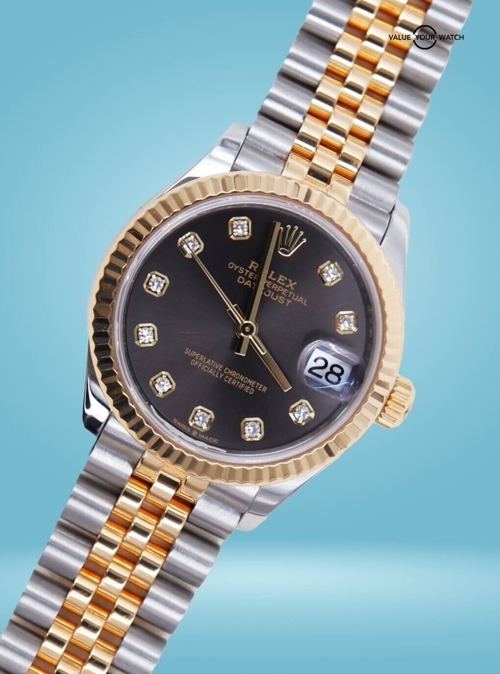 Rolex Datejust 31 278273 Grey Diamond Dial Boxes/Papers! - Image 10