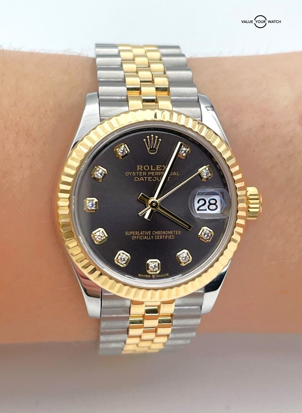 Rolex Datejust 31 278273 Grey Diamond Dial Boxes/Papers! - Image 14