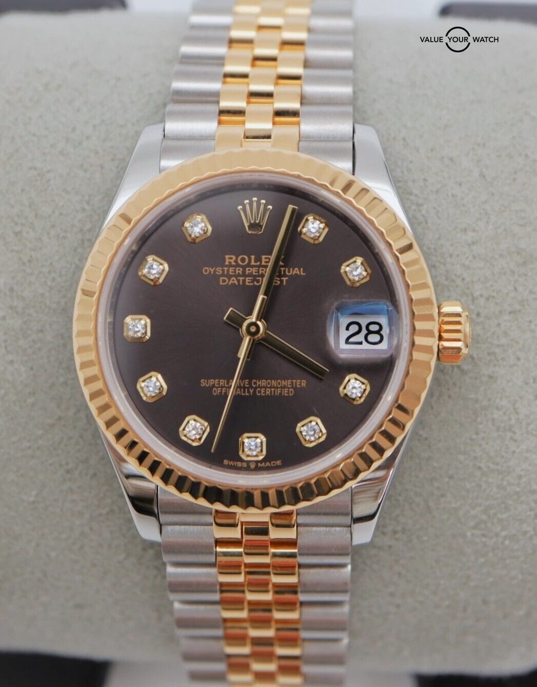 Rolex Datejust 31 278273 Grey Diamond Dial Boxes/Papers! - Image 15