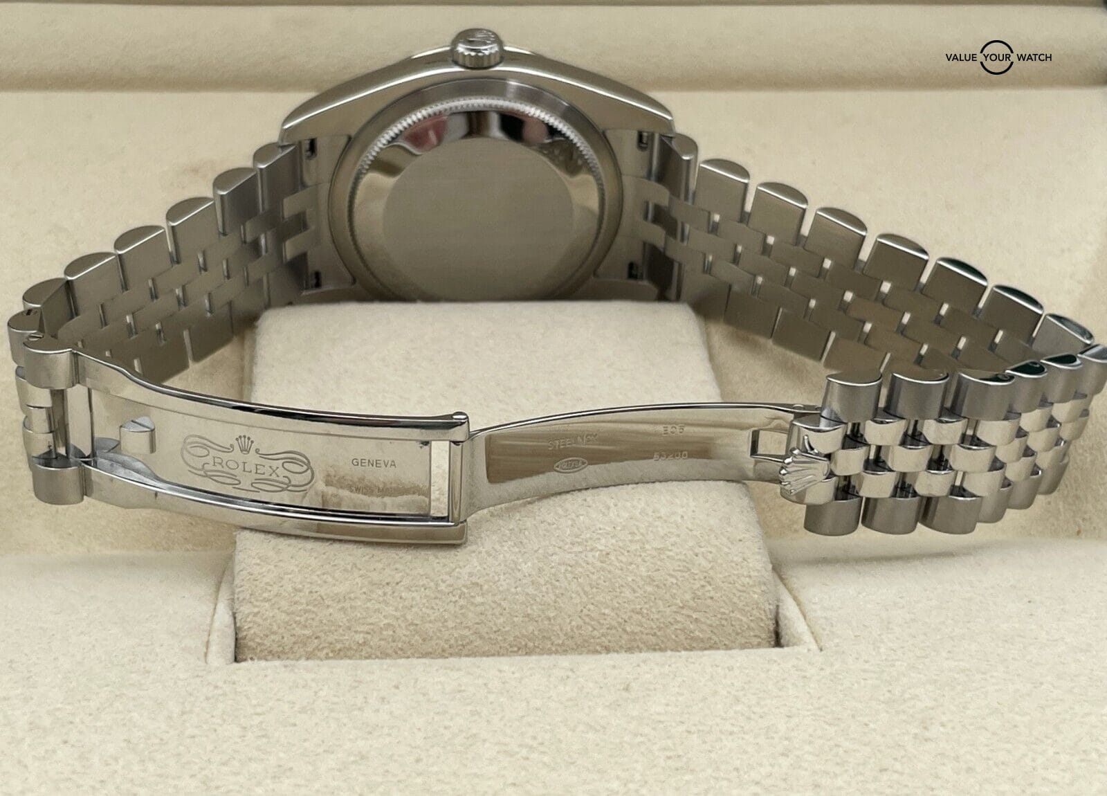 Rolex Datejust Turn-O-Graph 116264 Black Dial Jubilee Stainless Steel SERVICED! - Image 3