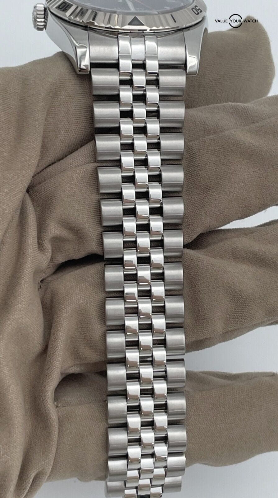 Rolex Datejust Turn-O-Graph 116264 Black Dial Jubilee Stainless Steel SERVICED! - Image 15