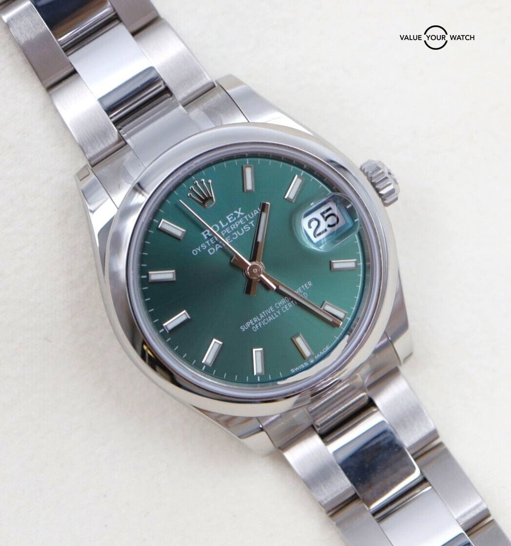 2024 Rolex Datejust 31 278240 Mint Green Stainless Steel BOXES/PAPERS!