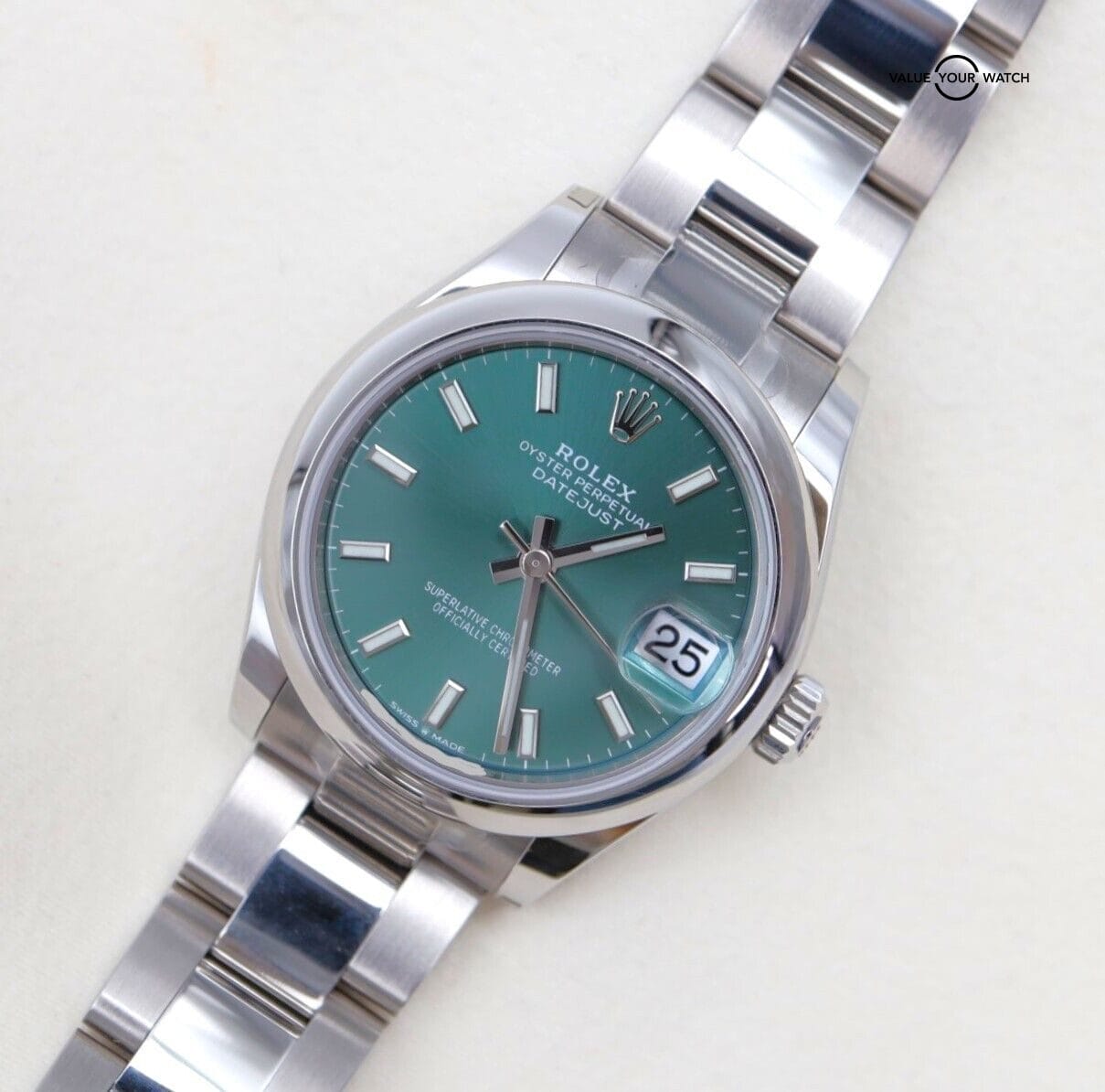 2024 Rolex Datejust 31 278240 Mint Green Stainless Steel BOXES/PAPERS! - Image 13