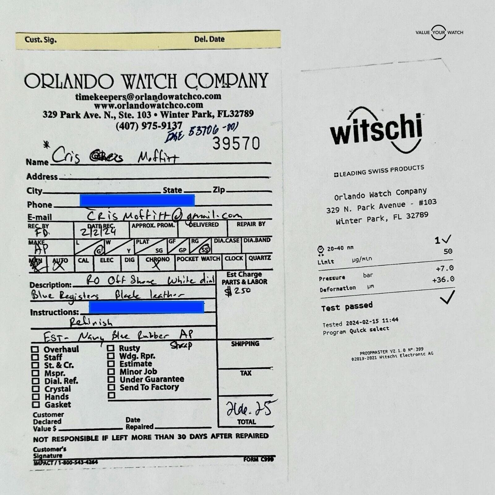 Audemars Piguet Royal Oak Offshore Navy - FULL SET, Two Straps & Fresh Service - Image 3