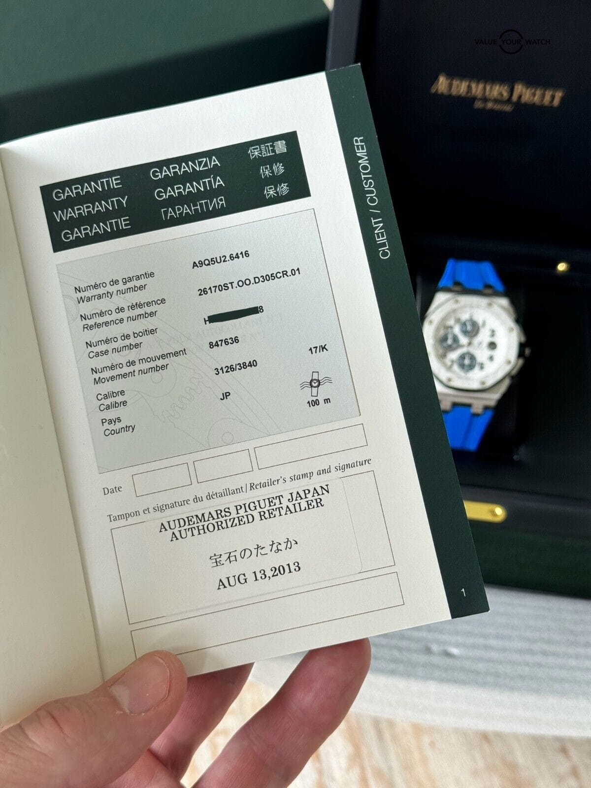 Audemars Piguet Royal Oak Offshore Navy - FULL SET, Two Straps & Fresh Service - Image 5