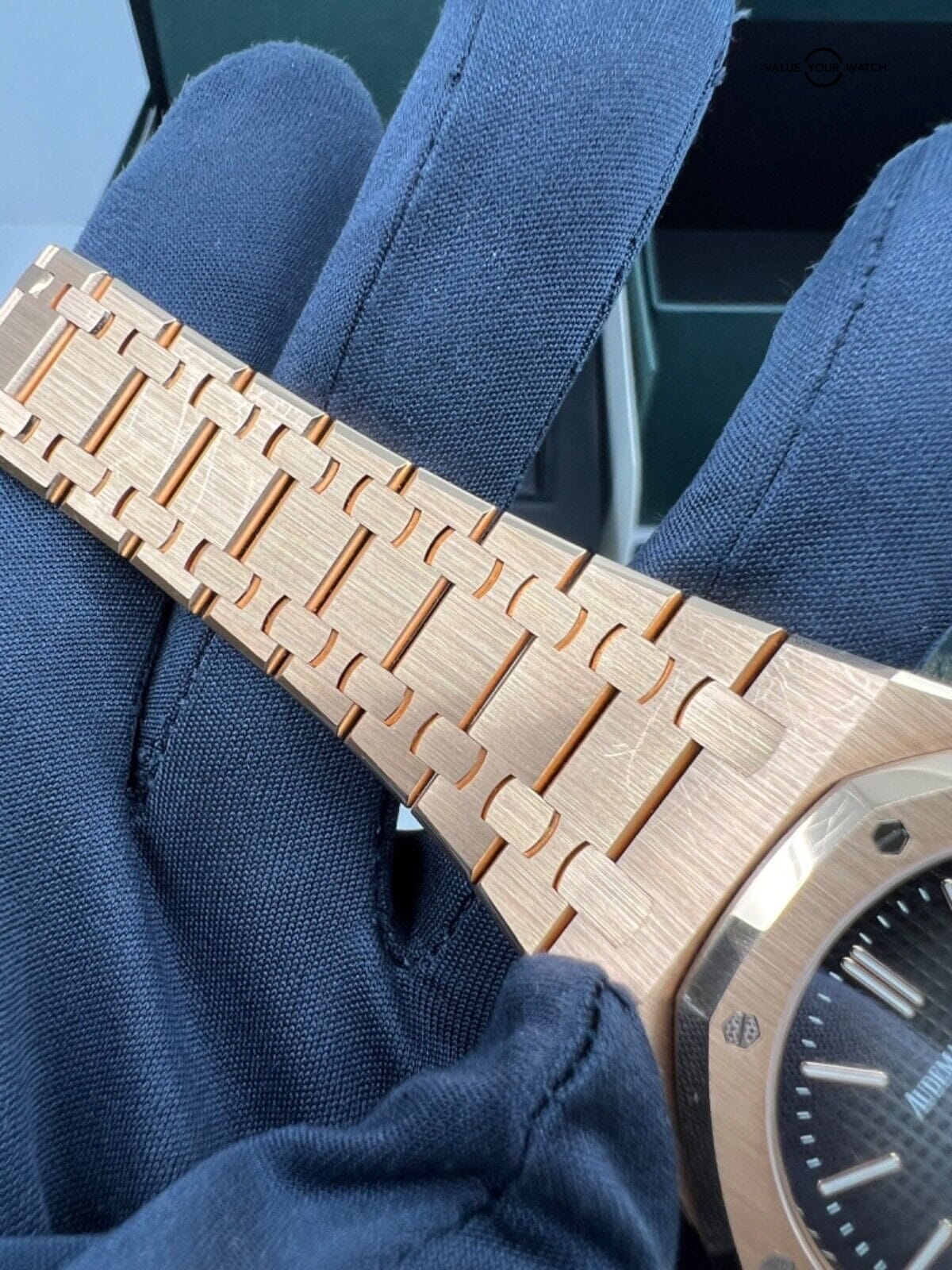 50th Anniversary Box Papers 18k Rose Gold Chocolate Brown Fume Smoke Dial PAPERS - Image 5