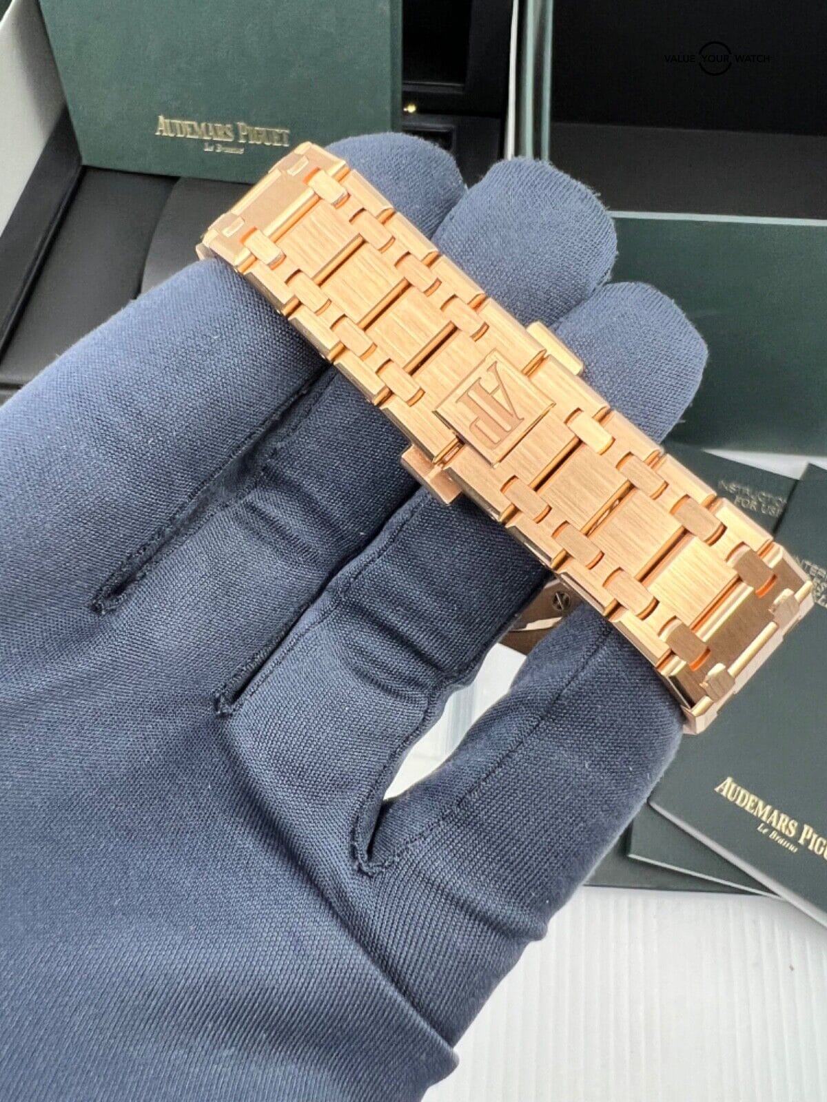 50th Anniversary Box Papers 18k Rose Gold Chocolate Brown Fume Smoke Dial PAPERS - Image 7