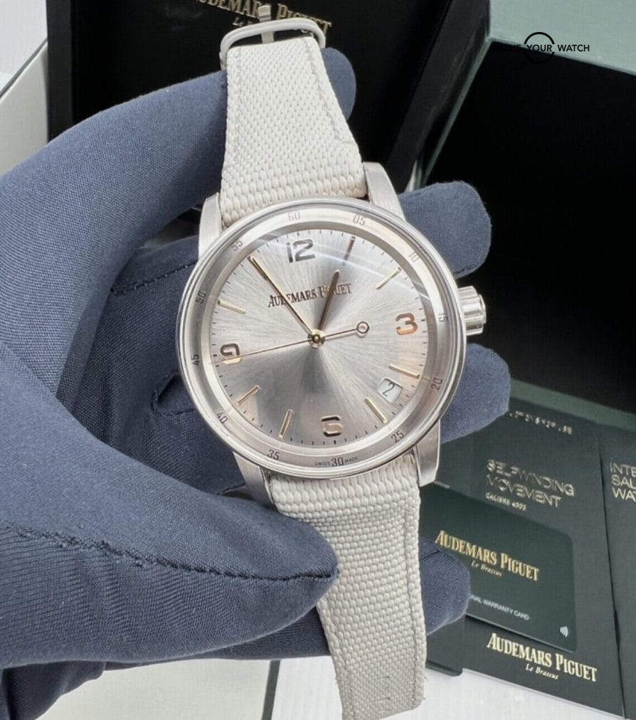 Cheapest Calibre 4302 Box Papers 18k White and Rose Gold Code 11.59 15210CR - Image 9